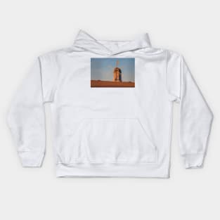 Traditional Windmill in Evening Light Kids Hoodie